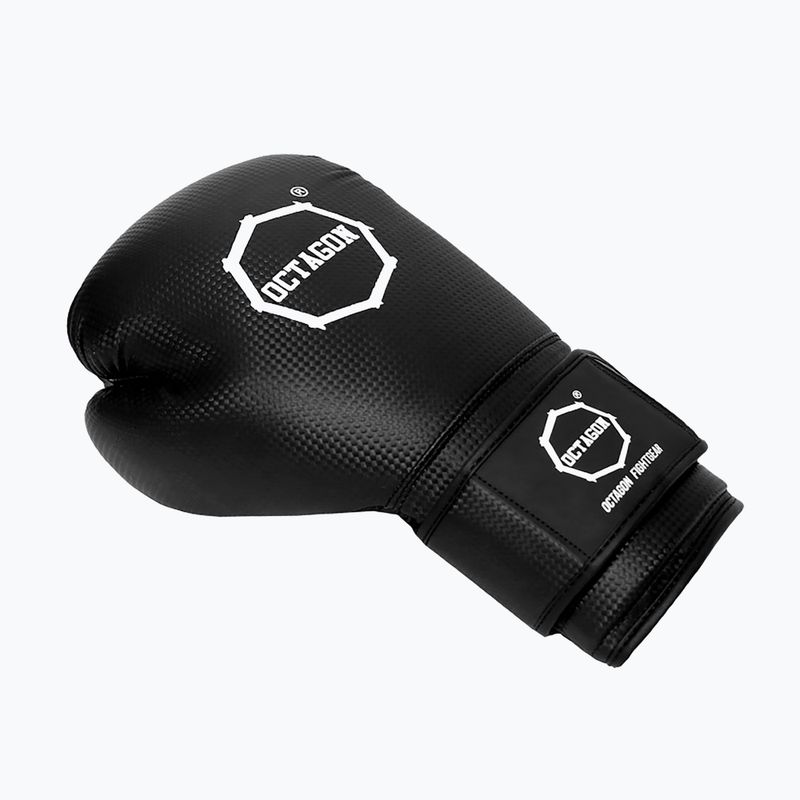 Рукавиці боксерські Octagon Kevlar black 2