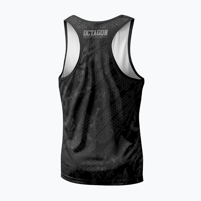 Чорна чоловіча майка Octagon Geo Grunge 2