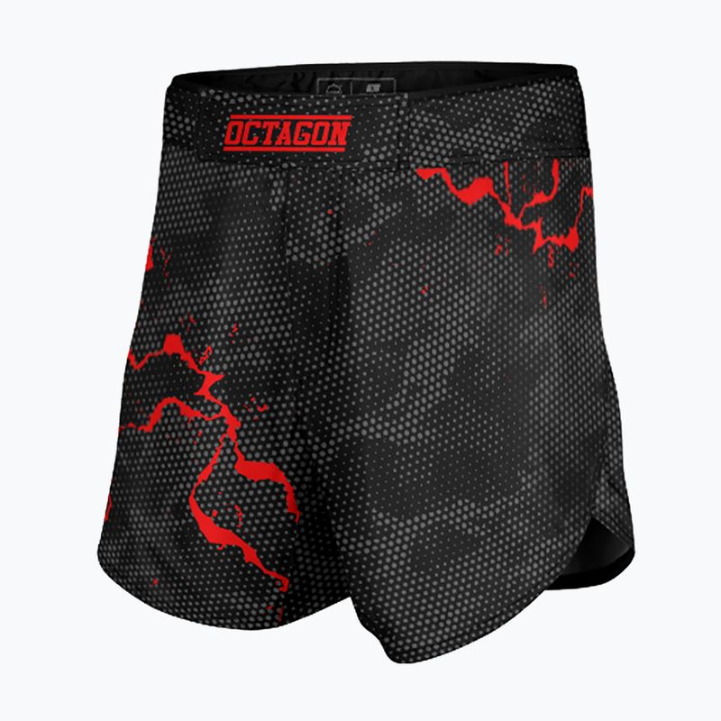 Шорти для тренувань чоловічі Octagon Marble Camo MMA camo red 4