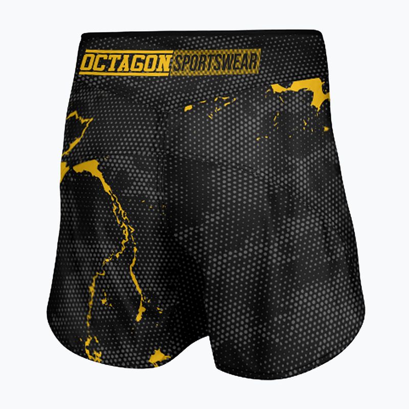 Шорти для тренувань чоловічі Octagon Marble Camo MMA camo yellow 2