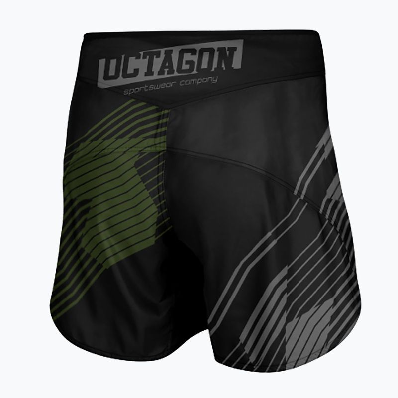 Шорти для тренувань чоловічі Octagon Broken Line MMA black 2