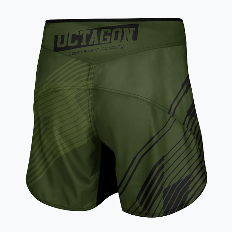 Шорти для тренувань чоловічі Octagon Broken Line MMA olive 2