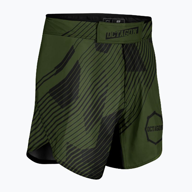 Шорти для тренувань чоловічі Octagon Broken Line MMA olive 4