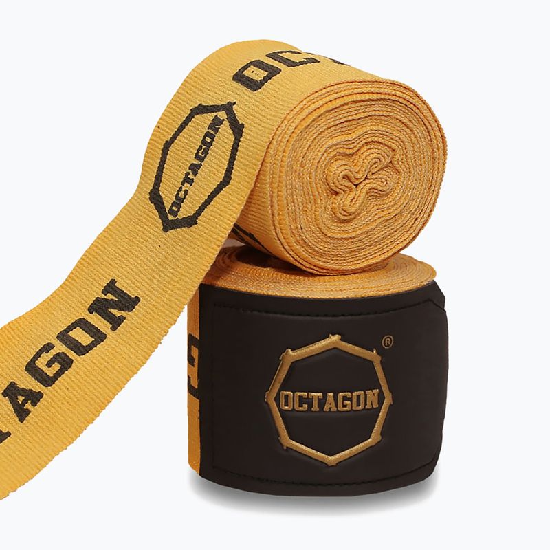 Бинти боксерські Octagon Fightgear Supreme Printed 300 cm gold 2