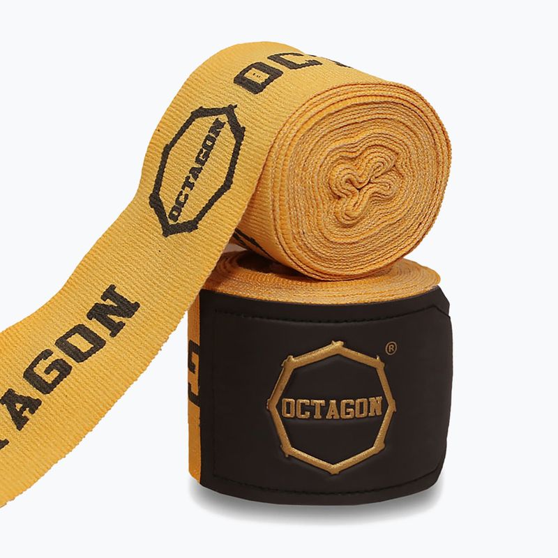 Бинти боксерські Octagon Fightgear Supreme Printed 500 cm gold 2