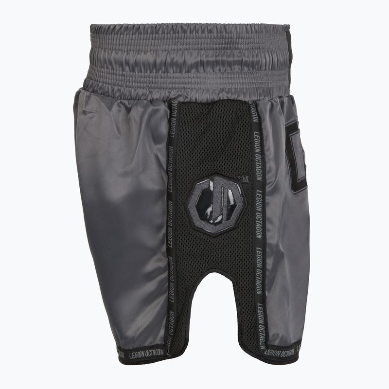 Шорти для тренувань Octagon Kickboxing/Muay Thai Legion Future Premium black/grey 4