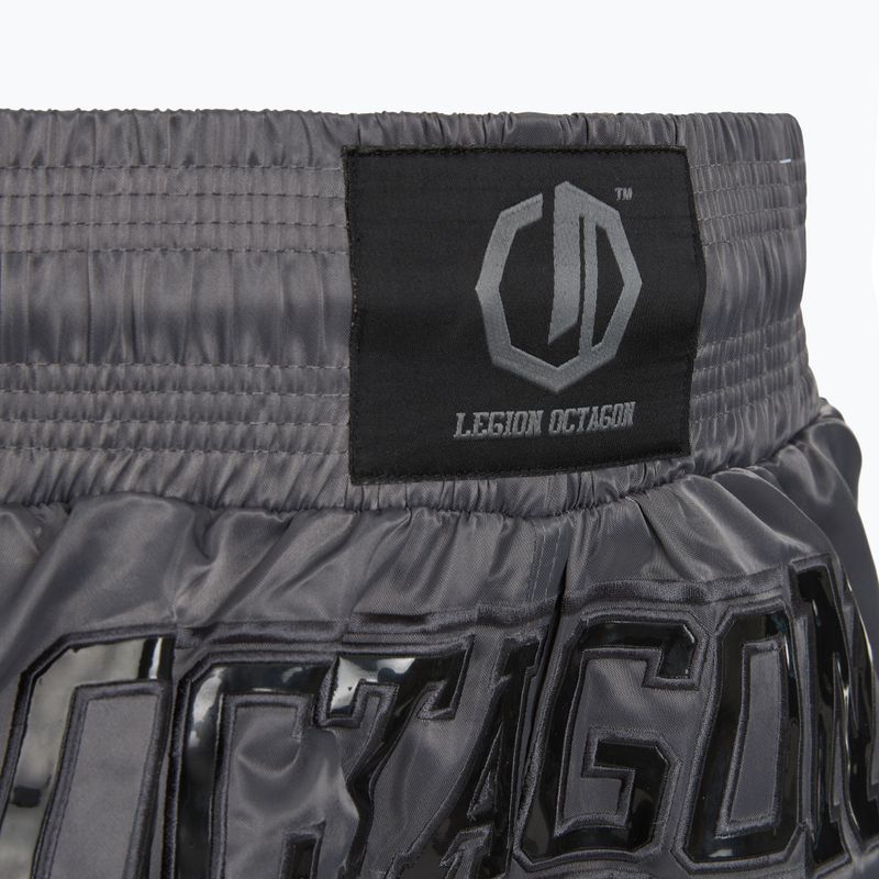 Шорти для тренувань Octagon Kickboxing/Muay Thai Legion Future Premium black/grey 5