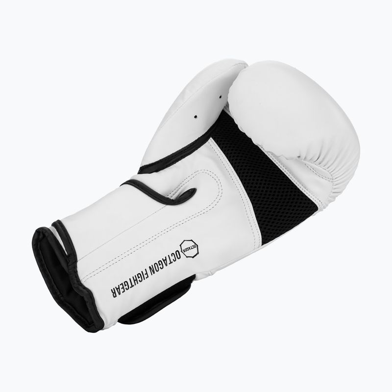 Рукавиці боксерські Octagon Matt white 3