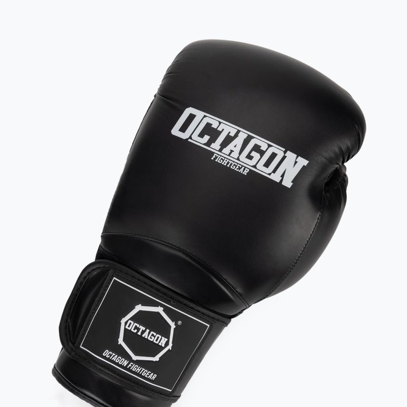 Рукавиці боксерські Octagon Matt black 5