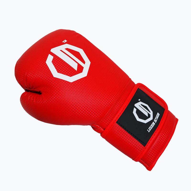 Рукавиці боксерські Octagon Legion Kevlar red 2