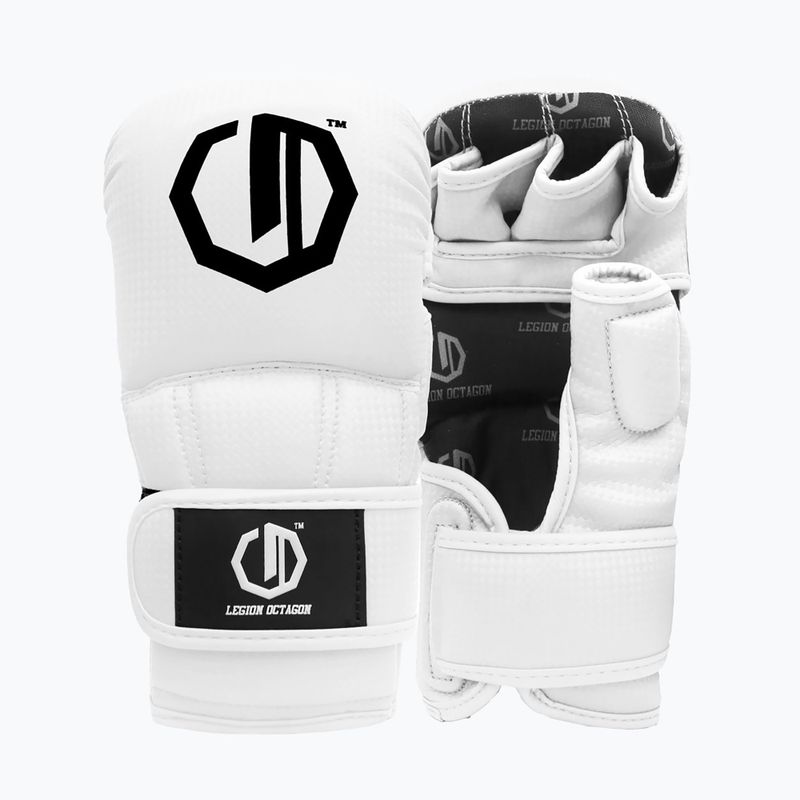 Рукавиці спарингові Octagon Legion Kevlar MMA white