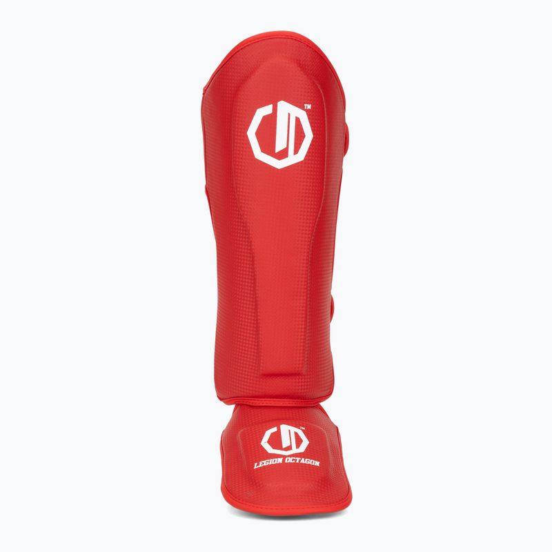 Захист для гомілок та стоп Octagon Legion Kevlar red 4
