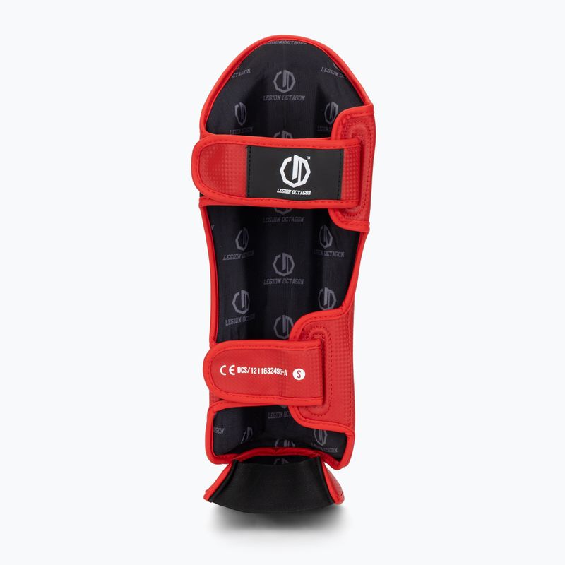 Захист для гомілок та стоп Octagon Legion Kevlar red 5
