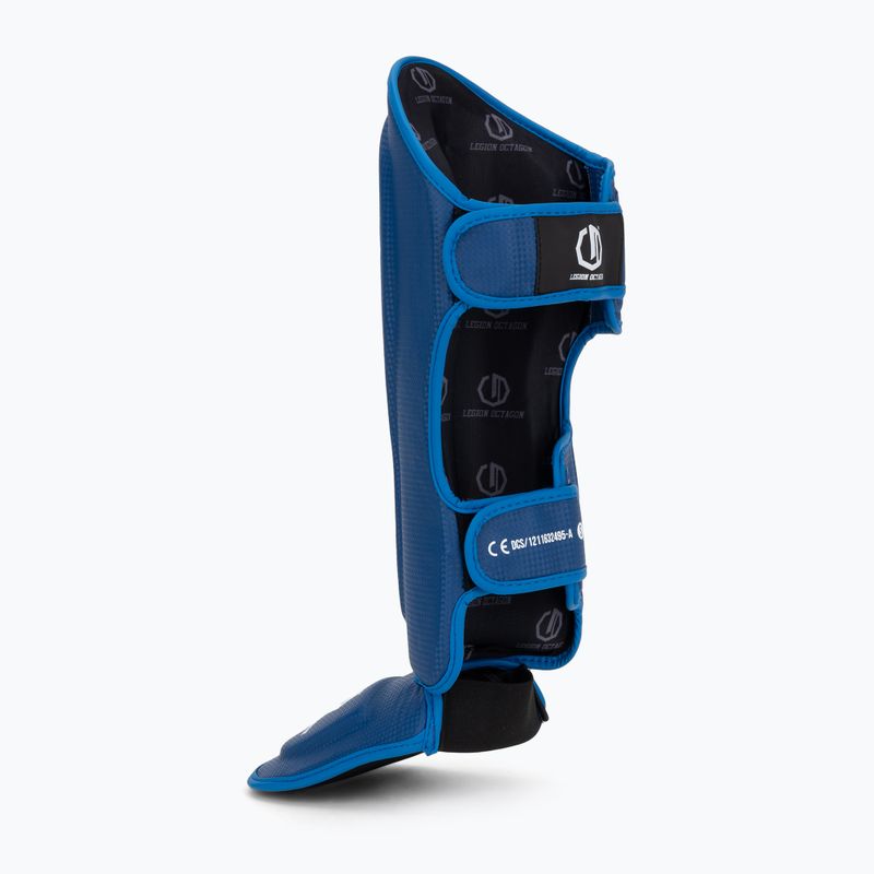Захист для гомілок та стоп Octagon Legion Kevlar blue 3