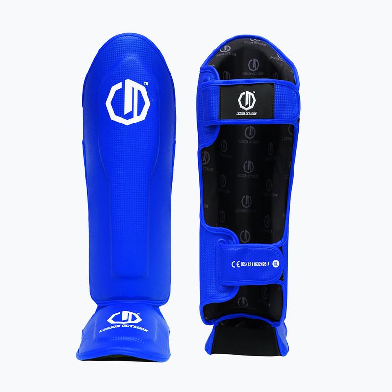 Захист для гомілок та стоп Octagon Legion Kevlar blue 3