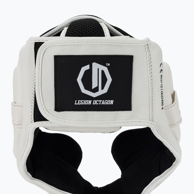 Шолом боксерський Octagon Legion Kevlar white 5
