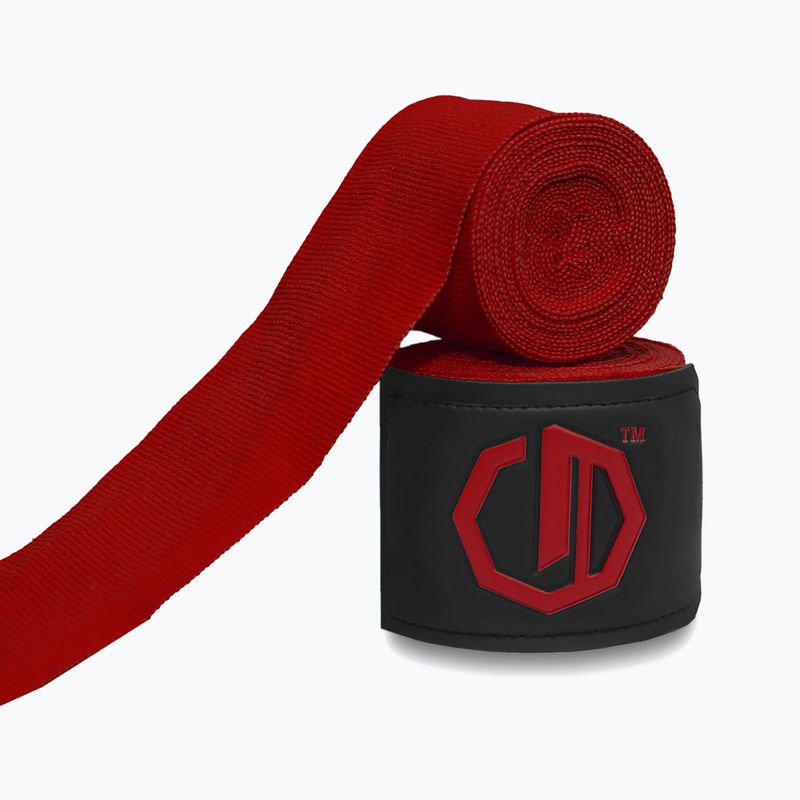 Бинти боксерські Octagon Legion Supreme 400 cm burgundy 2