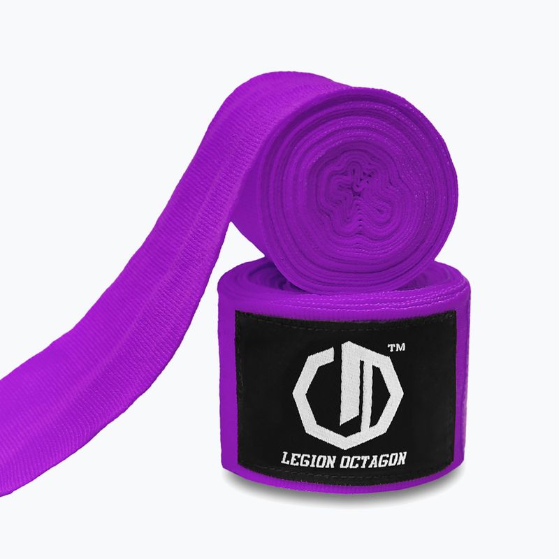Бинти боксерські Octagon Legion Standard 500 cm purple 2