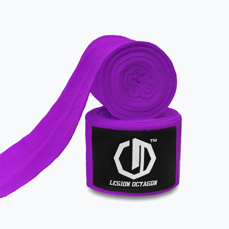 Бинти боксерські Octagon Legion Standard 300 cm purple 2
