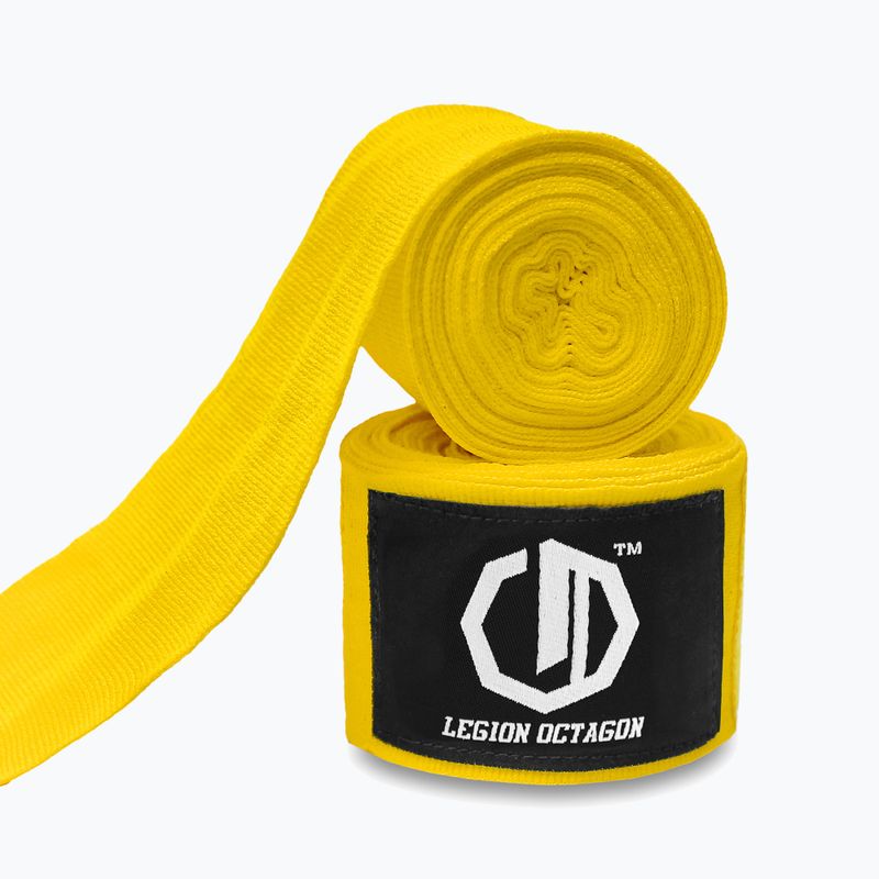 Бинти боксерські Octagon Legion Standard 500 cm yellow 2