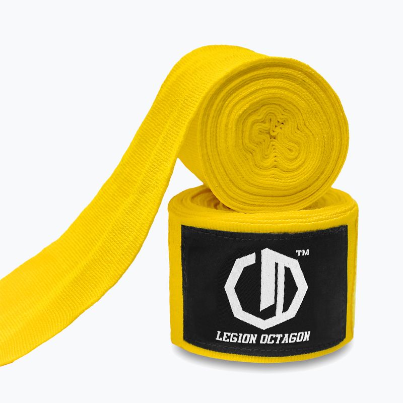 Бинти боксерські Octagon Legion Standard 300 cm yellow 2