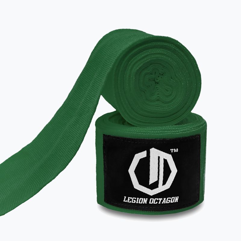 Бинти боксерські Octagon Legion Standard 500 cm dark green 2