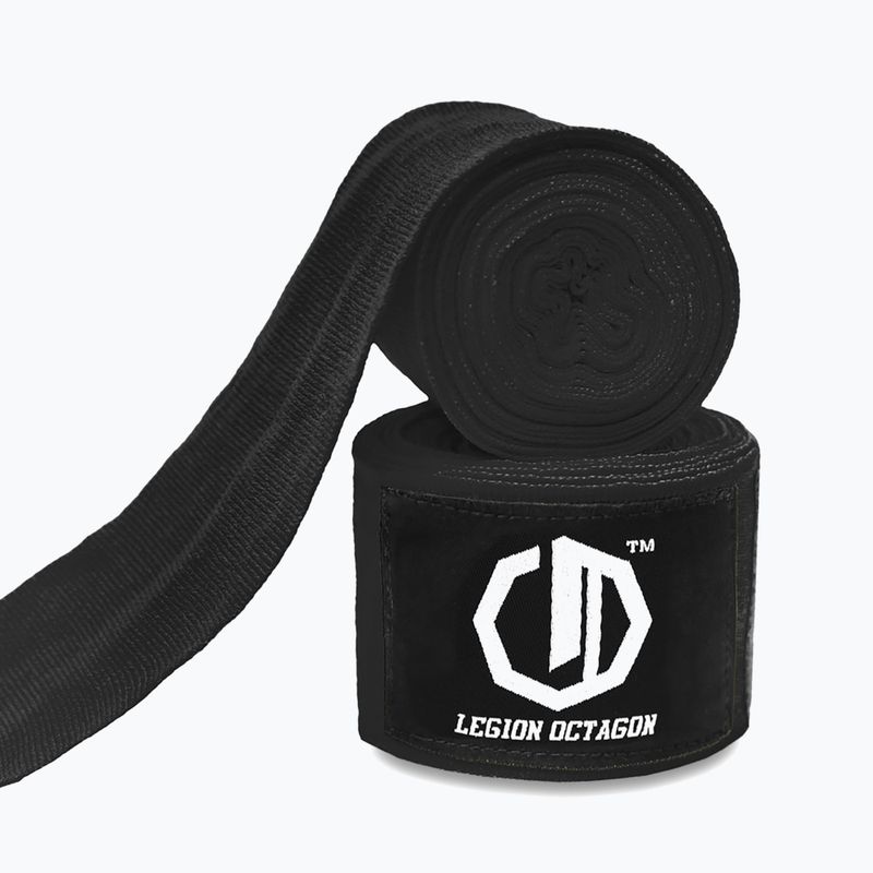 Бинти боксерські Octagon Legion Standard 500 cm black/white 2