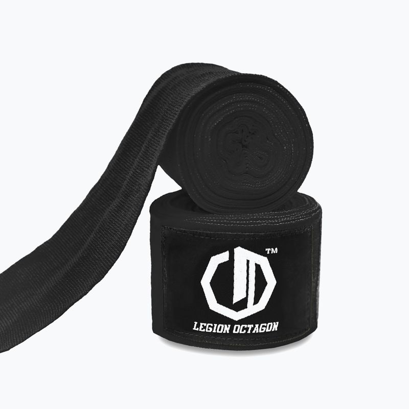 Бинти боксерські Octagon Legion Standard 300 cm black/white 2