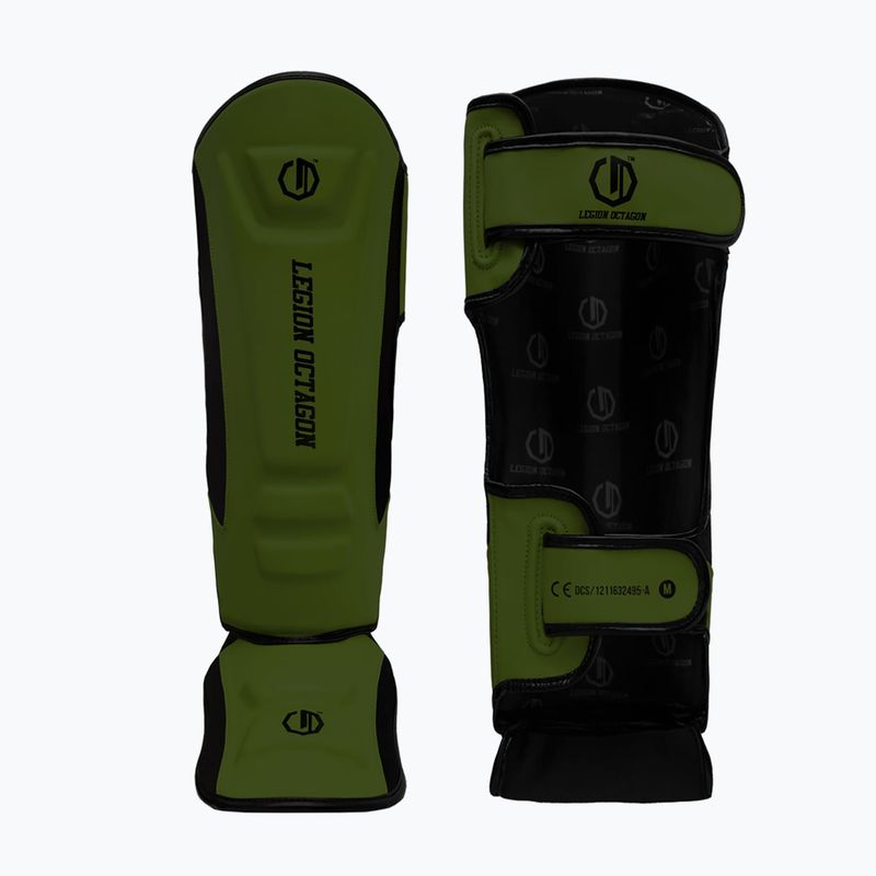 Захист для гомілок та стоп Octagon Legion Enforcer dark green 2