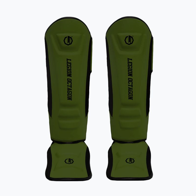 Захист для гомілок та стоп Octagon Legion Enforcer dark green 3
