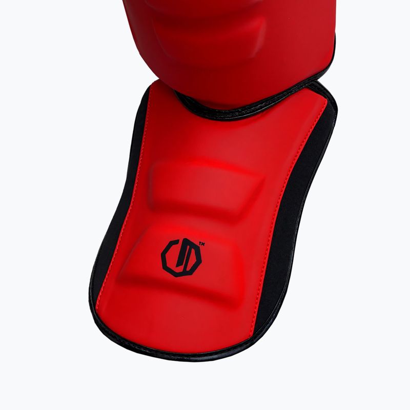 Захист для гомілок та стоп Octagon Legion Enforcer dark red 4