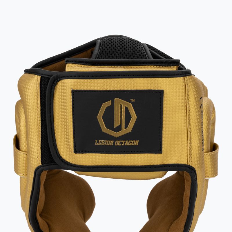 Шолом боксерський Octagon Legion Kevlar gold 4