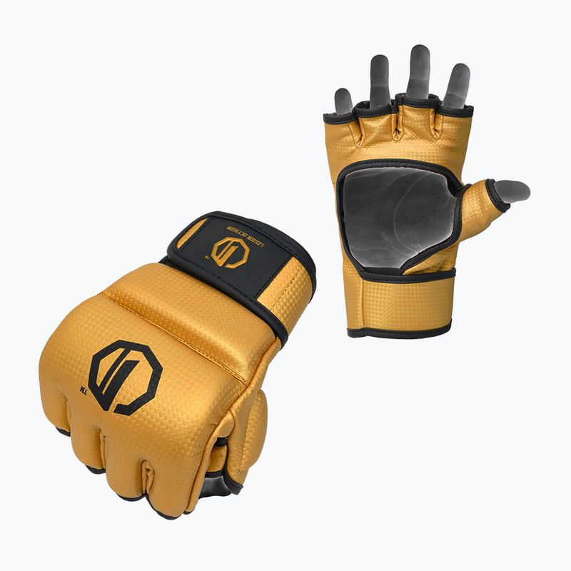 Рукавиці греплінгові Octagon Legion Kevlar MMA gold 2