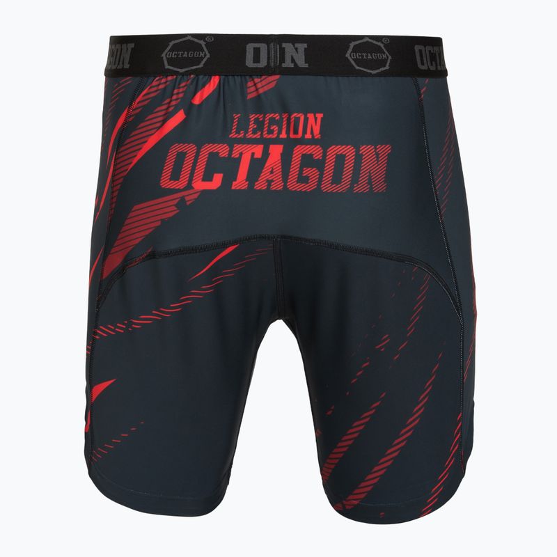 Шорти для тренувань чоловічі Octagon Legion Escape black/red 2