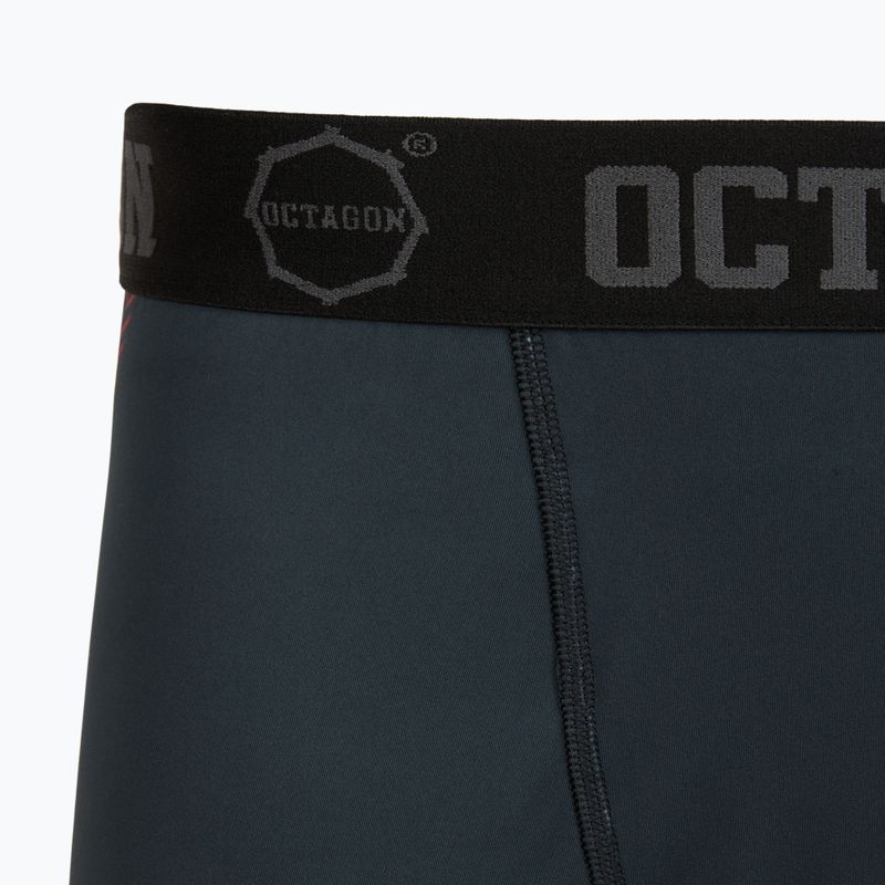 Шорти для тренувань чоловічі Octagon Legion Escape black/red 3