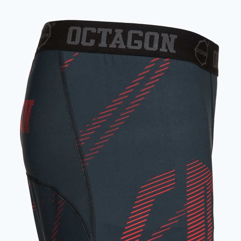 Шорти для тренувань чоловічі Octagon Legion Escape black/red 4