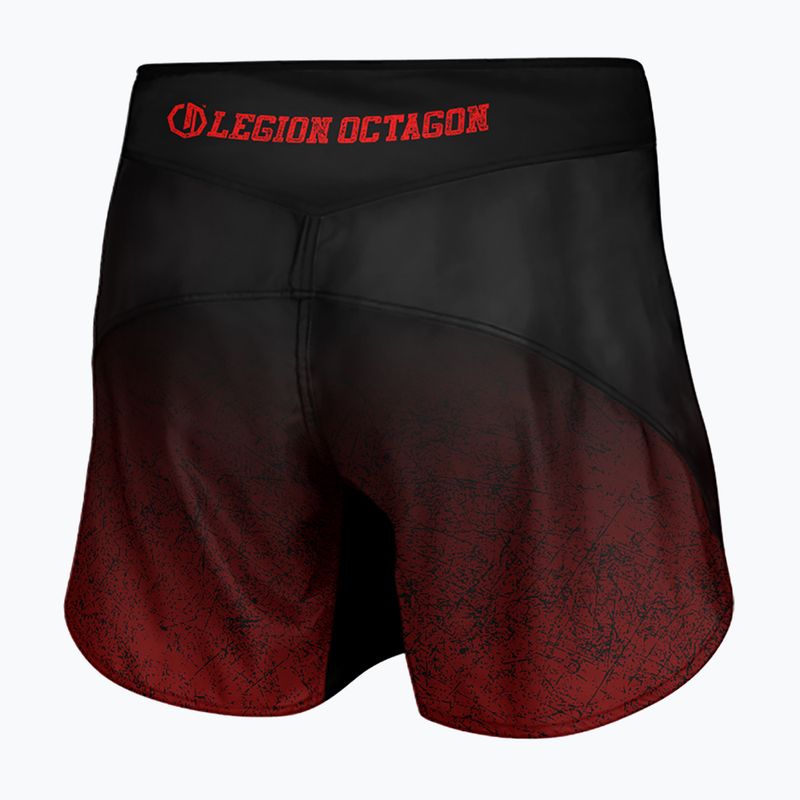 Шорти для тренувань чоловічі Octagon Legion Conquest black/red 2