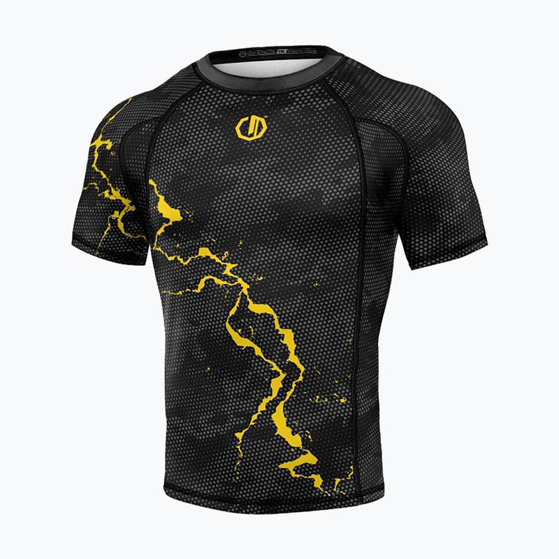 Rashguard чоловічий Octagon Legion Premium чорний/жовтий