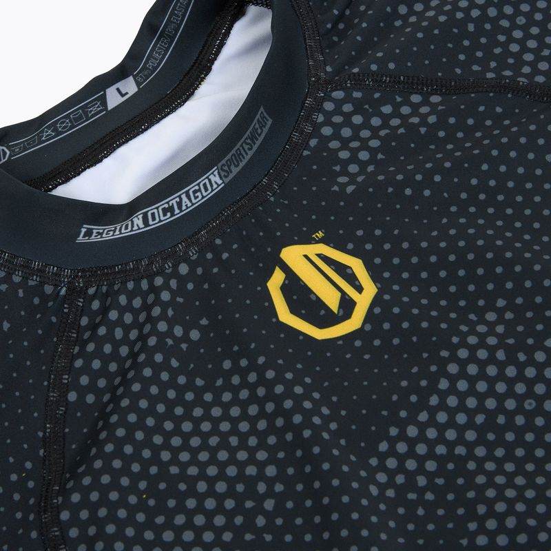 Рашгард чоловічий Octagon Legion Premium black/yellow 3