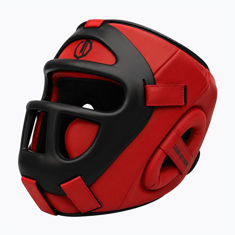 Шолом боксерський Octagon Legion Guardox 2w1 red 4