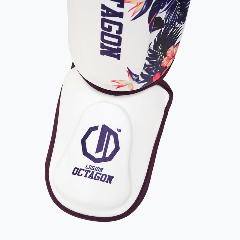 Захист гомілок Octagon Legion Flower white/purple 3