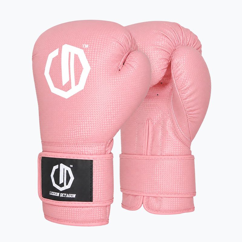 Рукавиці боксерські жіночі Octagon Legion Kevlar powder pink 2