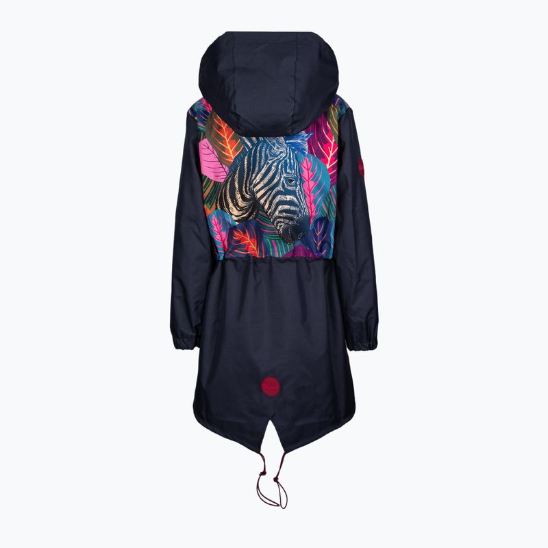 Куртка дощовик жіноча Waikane Vibe Blue Zebra темно-синя 2