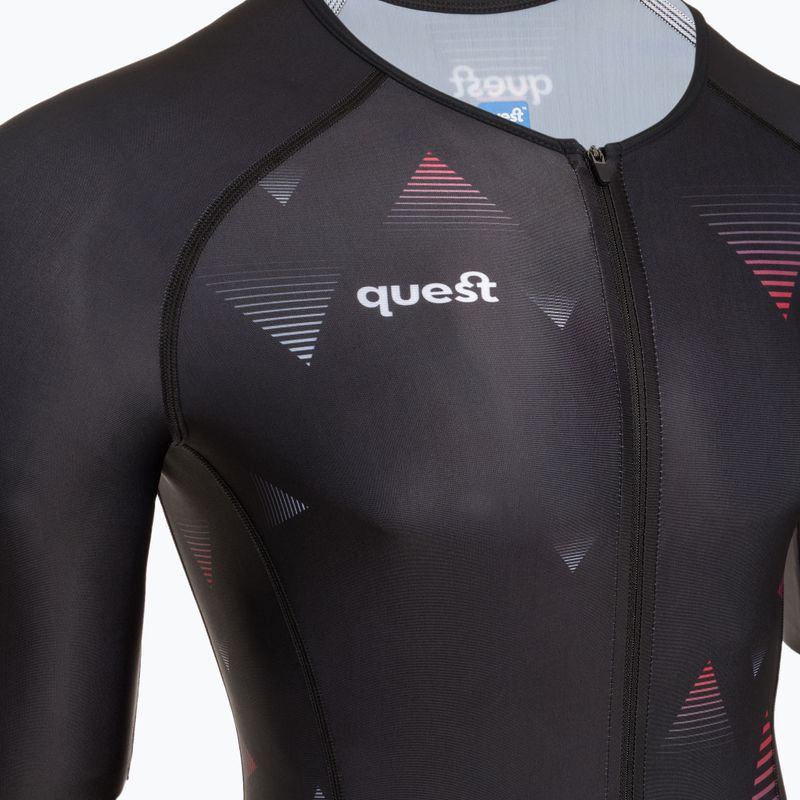 Чоловічий триатлонний костюм Quest Aerofit Base чорний 3