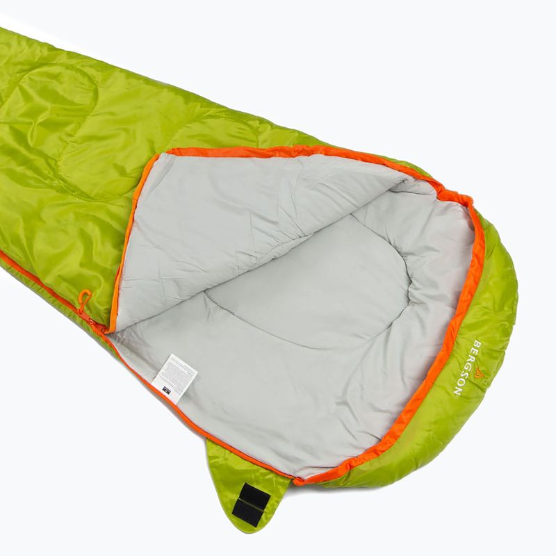 Дитячий спальний мішок BERGSON Junior 300 grenoble green 3