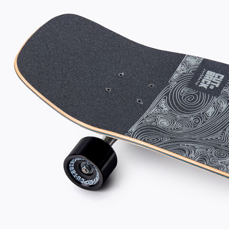 Скейтборд серфскейт Cutback Surfskate Black Wave 6