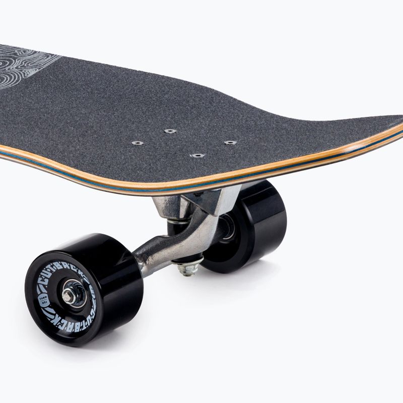 Скейтборд серфскейт Cutback Surfskate Black Wave 7