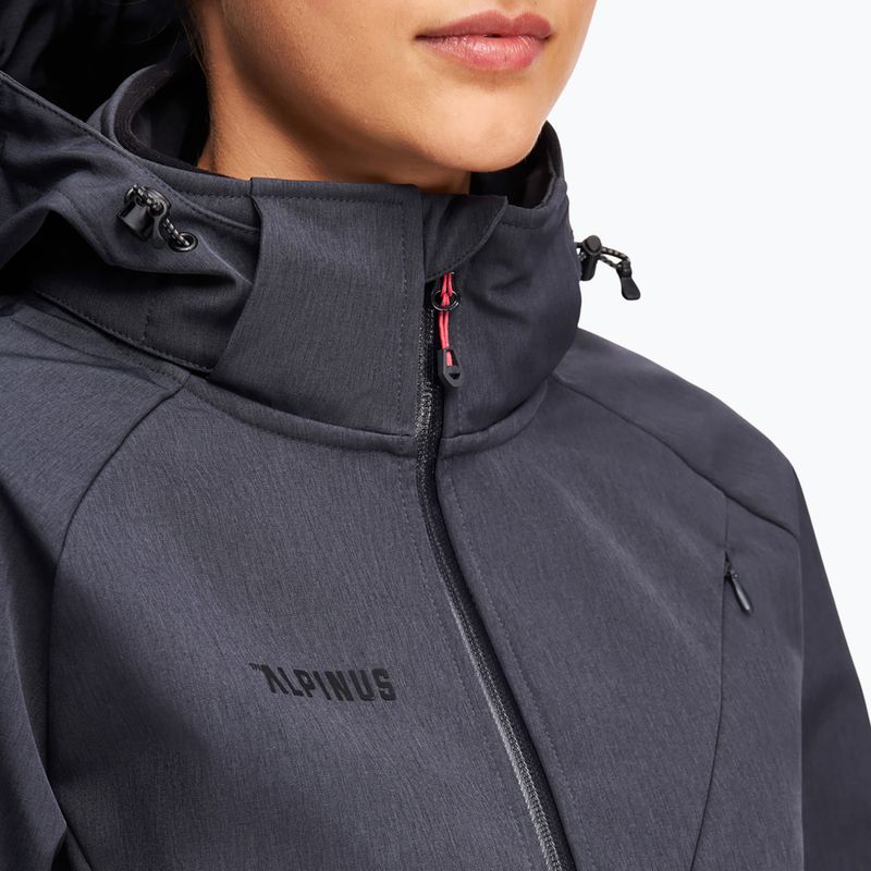Куртка софтшелл жіноча Alpinus Minthi graphite/black 3