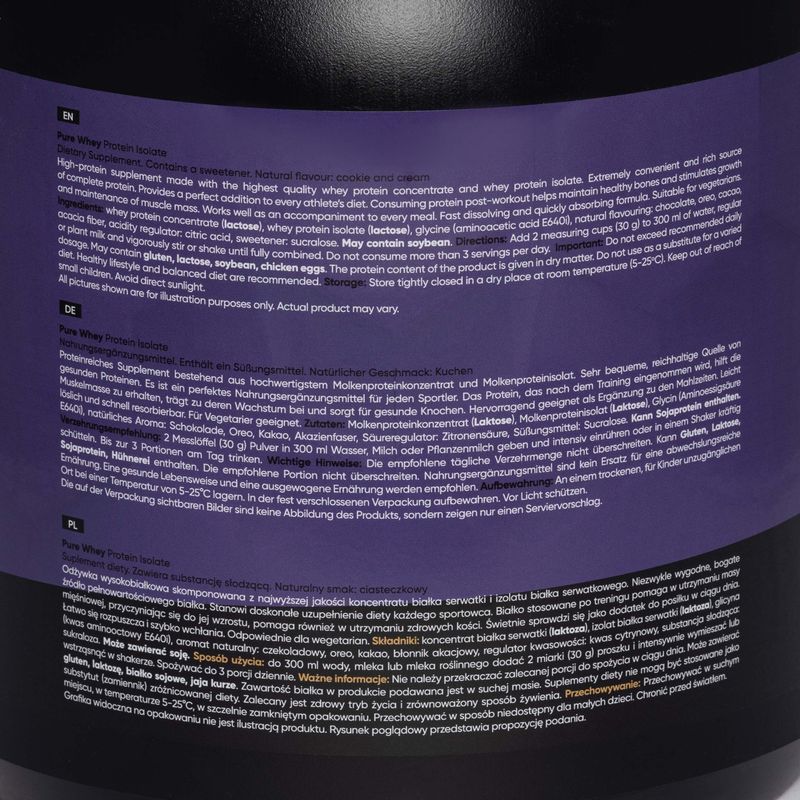 Ізолят протеїну Pure Whey MONDOLAB 1,8кг печиво MND006 2