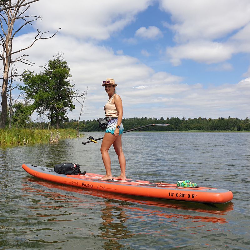 SUP дошка Bass SUP Explorer помаранчево-сіра 7